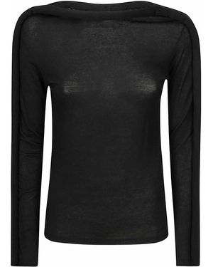 Stefano Mortari Tshirt Cashmere Modal Rullino - Black