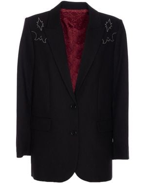 Zadig & Voltaire Viva Strass Western Jacket - Black