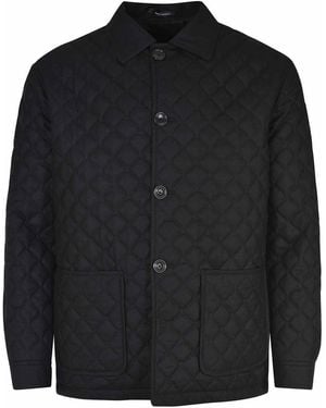 Tagliatore Jacket Made Of Wool Blend - Black