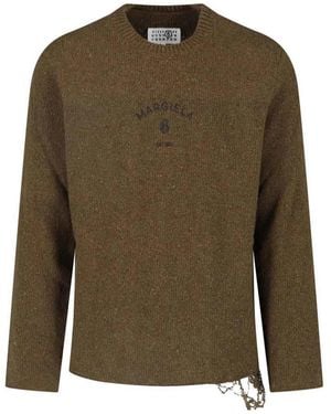 MM6 by Maison Margiela Logo Jumper - Green