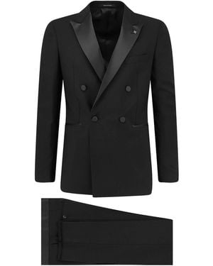 Tagliatore Super 110's Virgin Wool Tuxedo - Black