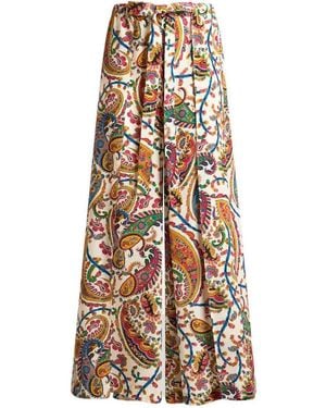 Etro Ivory Palazzo Trousers - White