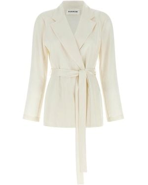 P.A.R.O.S.H. P. A.R. O.S. H. Polyester Blazer - White