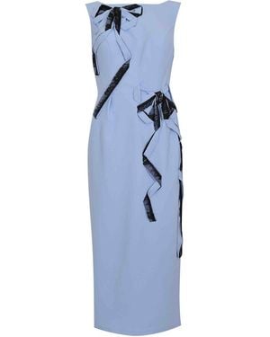 Tarik Ediz Midi Dress 66638 - Blue