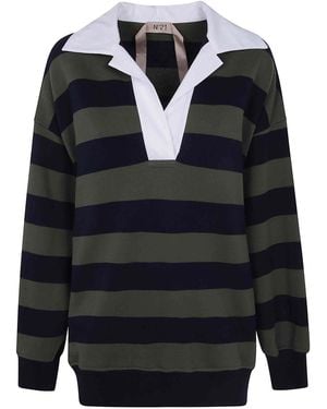 N°21 Polo Neck Sweatshirt - Blue
