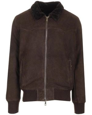 Giorgio Brato Bomber Jacket - Brown