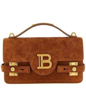 Balmain B-Buzz 24 Handbag - Brown