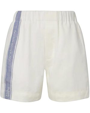 JW Anderson Linen Shorts - White