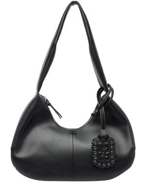 Ganni Medium Bou Hobo Bag - Black