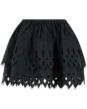 Blumarine Cut-out Mini Skirt - Black