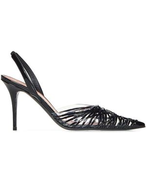 AMINA MUADDI Lori Slingback Pump - White