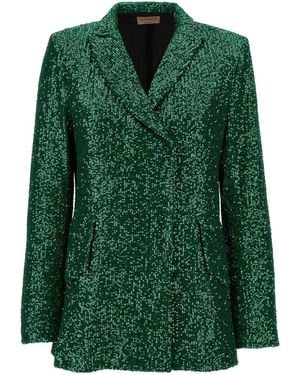 Le twins Como Double-Breasted Blazer - Green