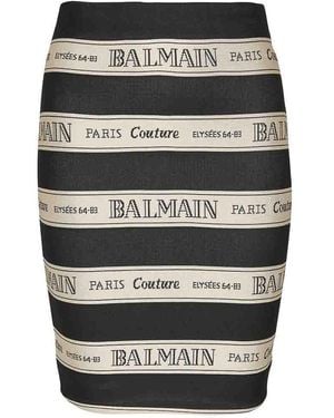 Balmain Short Skirts - Black