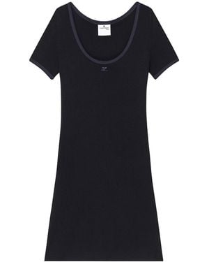 Courreges Fitted Mini Dress - Black