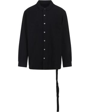 Rick Owens Cotton Jumbo Outershirt - Black