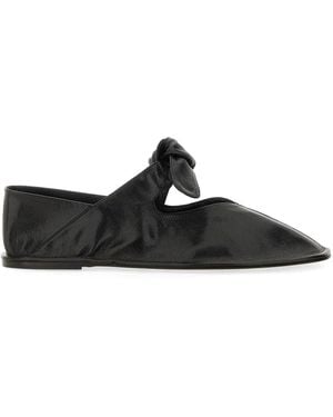 Hereu Leather Ballerina - Black