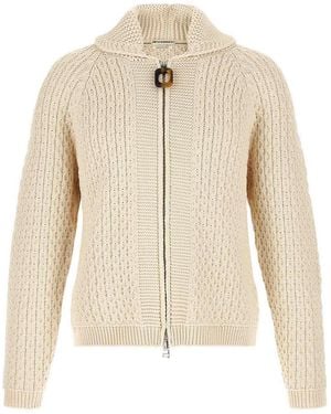 JW Anderson Cable' Cardigan - Natural