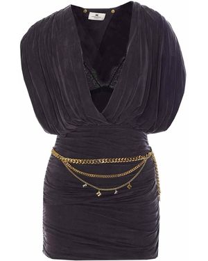 Elisabetta Franchi Mini Dress - Blue