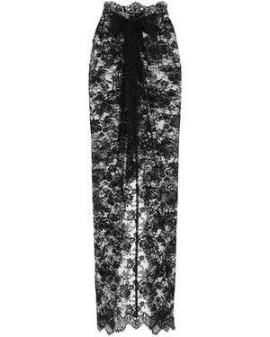 Dolce & Gabbana Dolce &Amp Gabbana Embroidery Skirt - Black