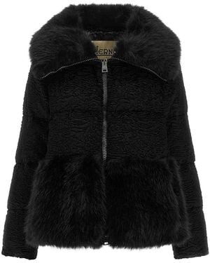 Herno Astrakhan Effect Jacket - Black