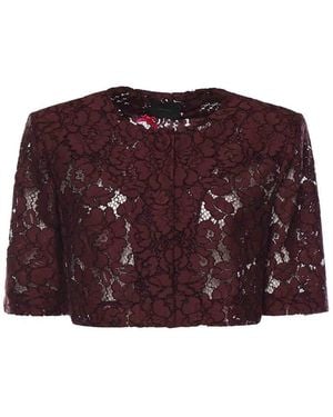 Pinko Lace Spencer Jacket - Purple
