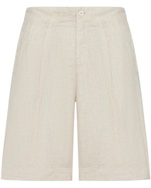 Transit Linen Bermuda Shorts - White