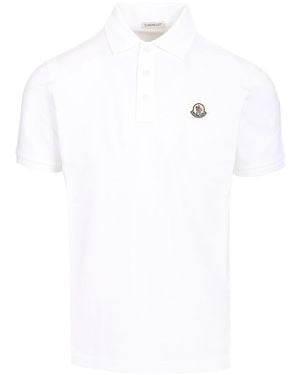 Moncler Polo A Maniche Corte - Bianco