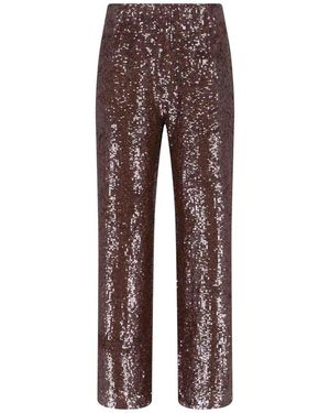 P.A.R.O.S.H. Sequined Pants - Brown