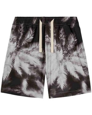 Palm Angels Pantaloncini Modello Palme - Nero