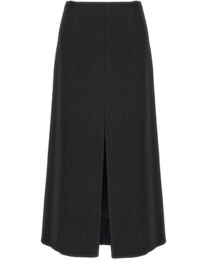 Ermanno Scervino Long Cloth Skirt - Black