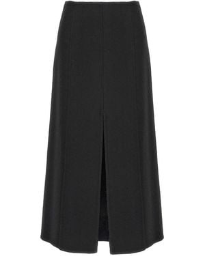 Ermanno Scervino Long Cloth Skirt - Black