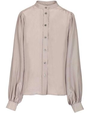 Grifoni Silk Shirt - Gray
