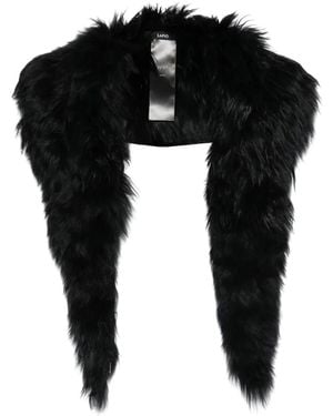 SAPIO Long Fur Collar - Black