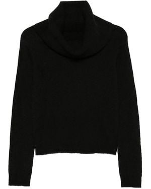 Roberto Collina Drop-Shoulder Cashmere And Silk Sweater - Black