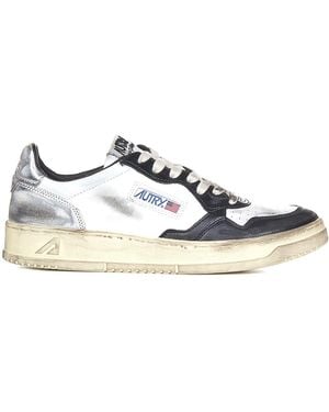 Autry Leather Trainers - White