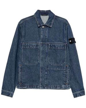 Stone Island Medium Wash Jacket - Blue