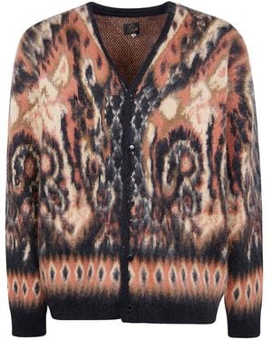 Needles Mohair Paisley Cardigan - Brown