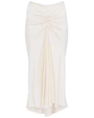 Victoria Beckham Falda Semilarga - Blanco