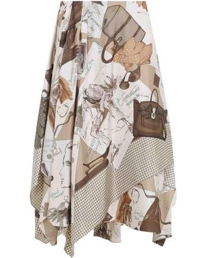 Ralph Lauren Glenn Knee Midi Skirt - White