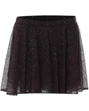 Twinset Mini Sequins Lace Skirt - Black