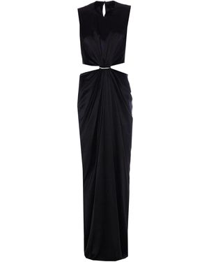 Max Mara Silk Satin Dress - Black