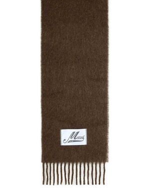 Marni Alpaca Blend Scarf - Brown