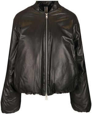 DFOUR® Padded Bomber Jacket - Black