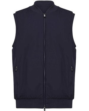 Fedeli Nylon Vest - Blue