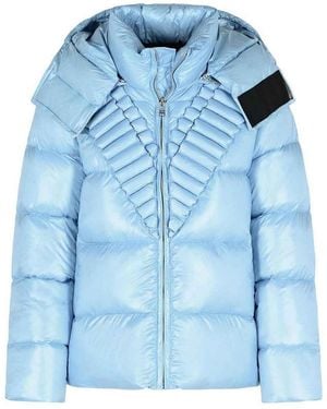 RAXXY Down Jacket With Embossed Pattern - Blue