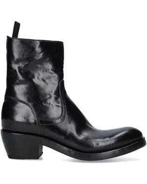 Premiata Calfskin Ankle Boots - Black