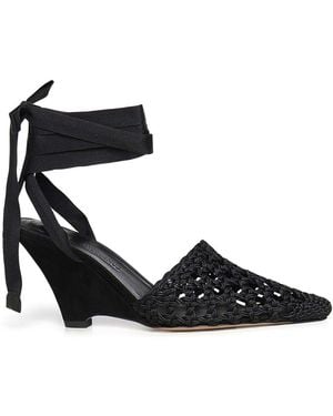 Jacquemus Wedge Espadrilles - Black