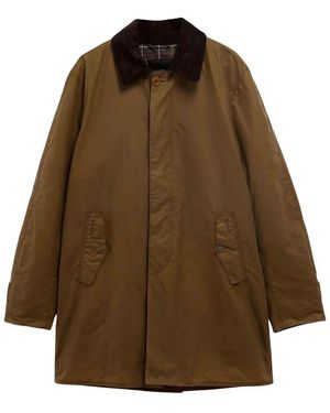 Barbour Ba X Br Wax Trench Coat Wax - Brown