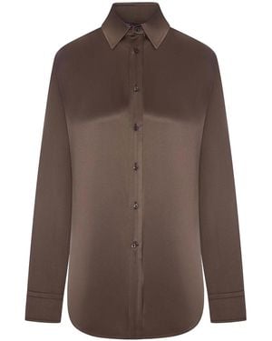 Polo Ralph Lauren Cameron Silk Shirt - Brown