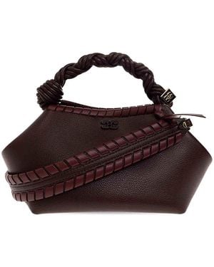 Ganni Small Bou Tress Bag - Brown